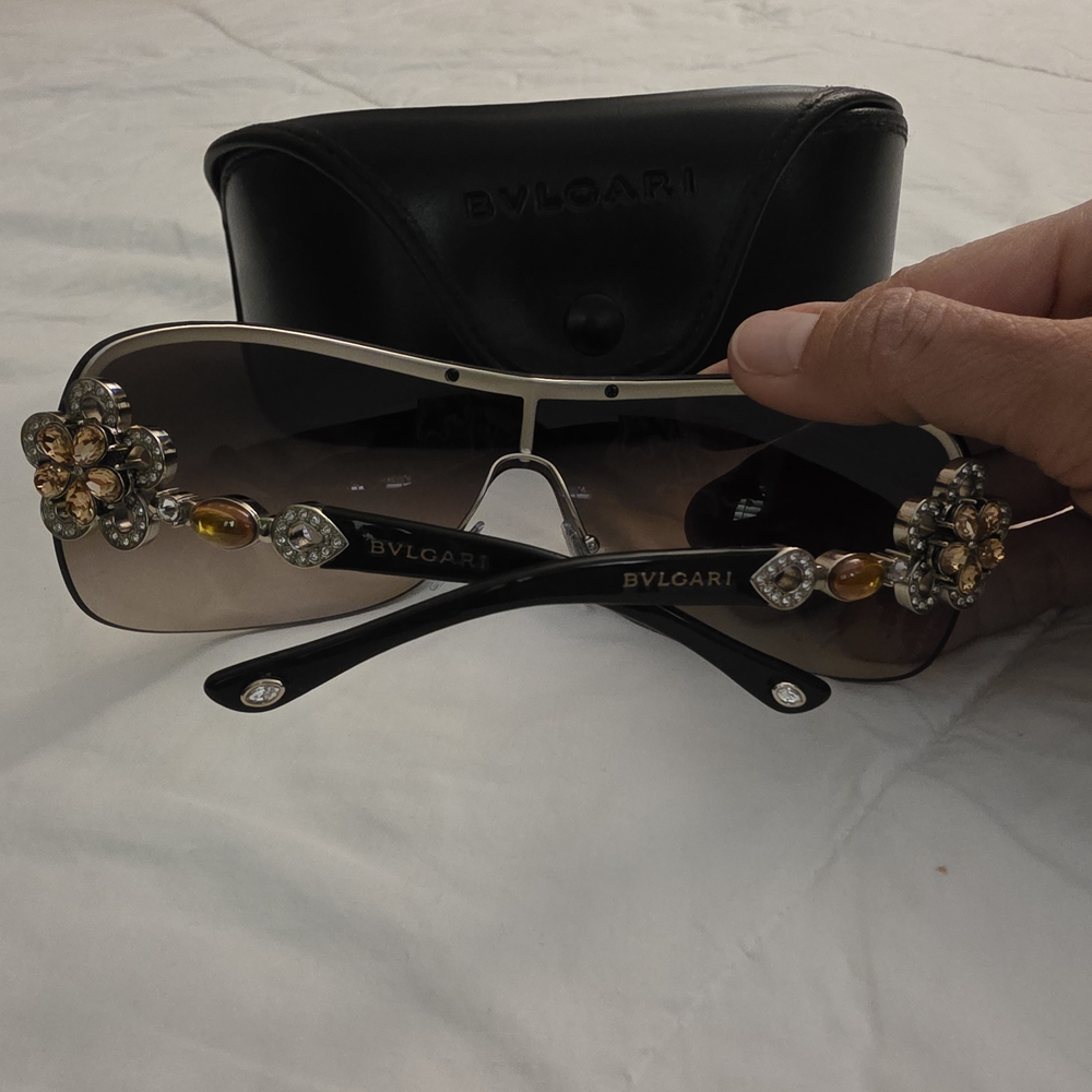 Bulgari Women's Sunglasses - Black and Gold